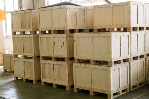 Export certified wood shipping crates